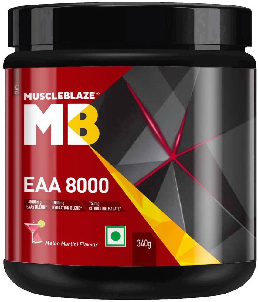 MuscleBlaze  EAA 8000, 8000 mg EAAs Blend(Melon Martini) 340 gm