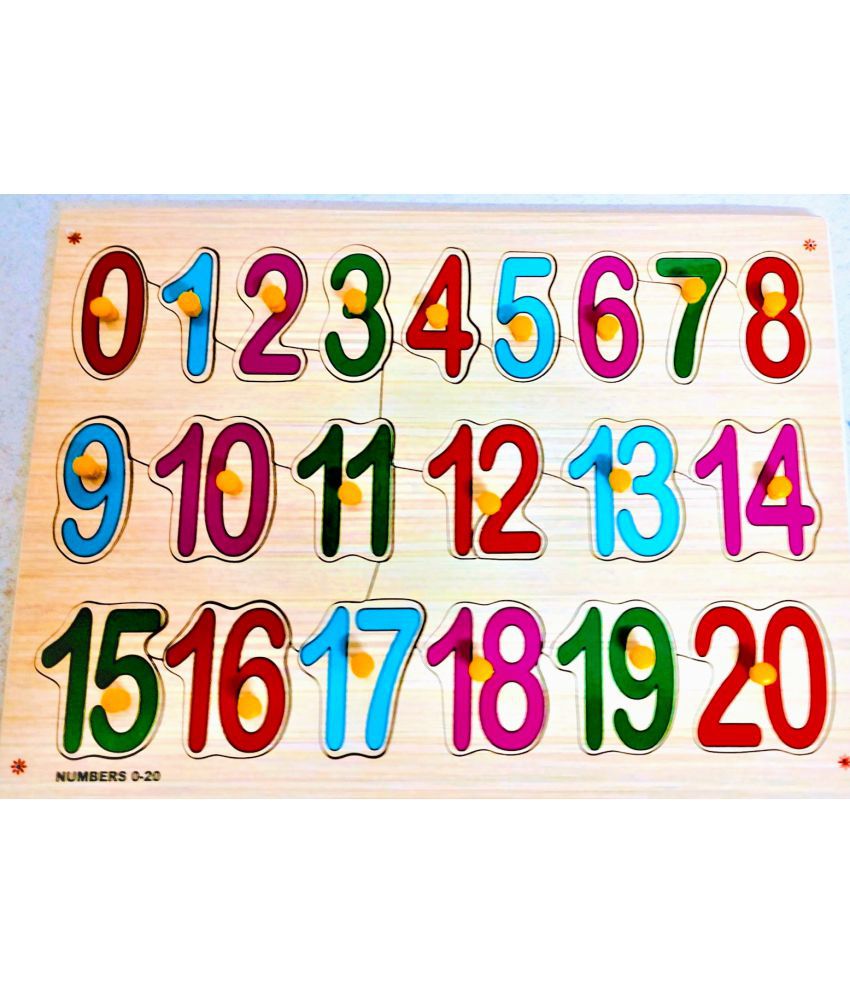     			PETERS PENCE- WOODEN NUMBER LEARNING PUZZLE BOARD FOR KIDS PRE PRIMARY EDUCATION