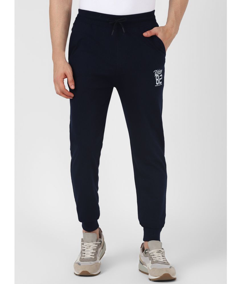     			UrbanMark Men Regular Fit Solid Jogger-Navy