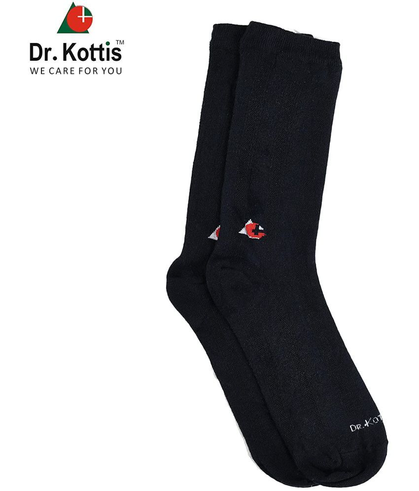     			V VANTRA Cotton Dr. Kottis socks for Diabetic & Arthritis Care BLACK