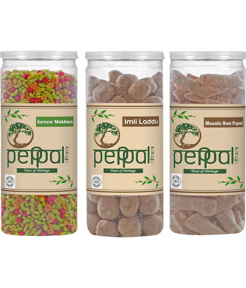     			Peppal Green Mukhwas, Imli laddu & Aam Papad Candy Drops 550 gm