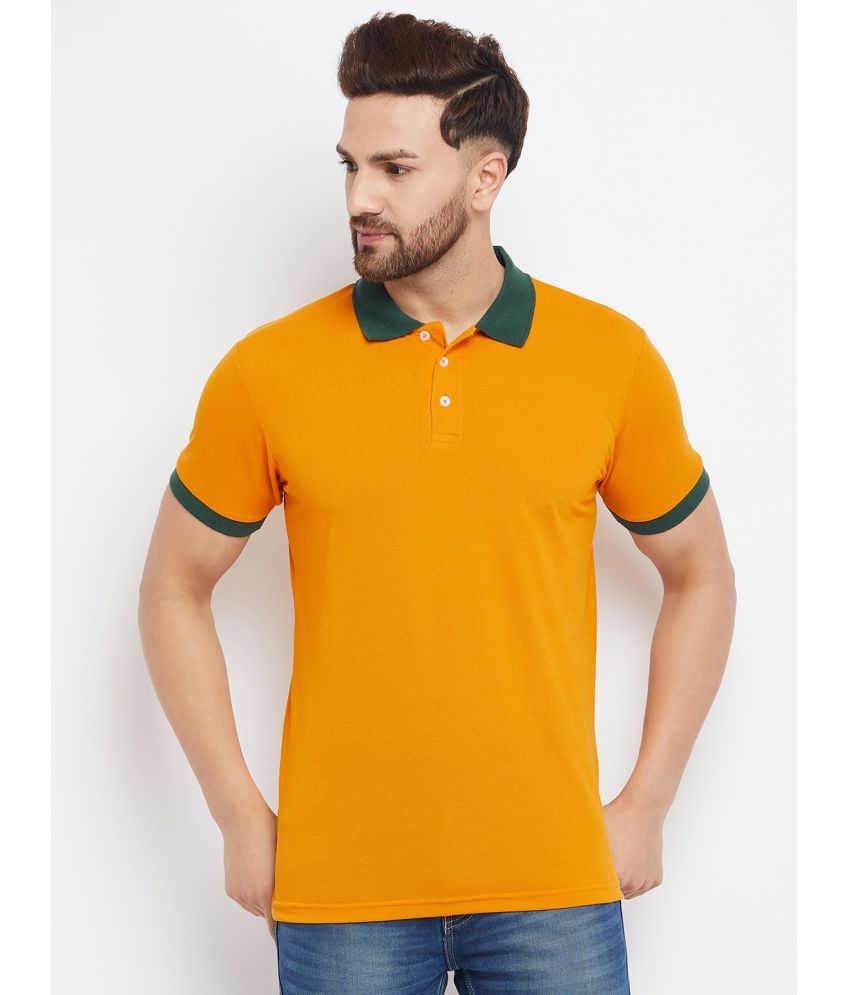     			The Million Club - Mustard Polyester Regular Fit Men's Polo T Shirt ( Pack of 1 )