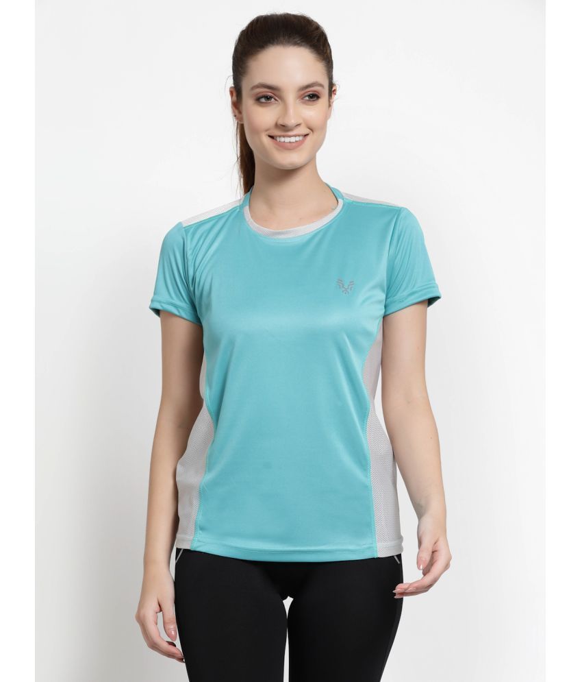     			Uzarus Green Polyester Tees - Single