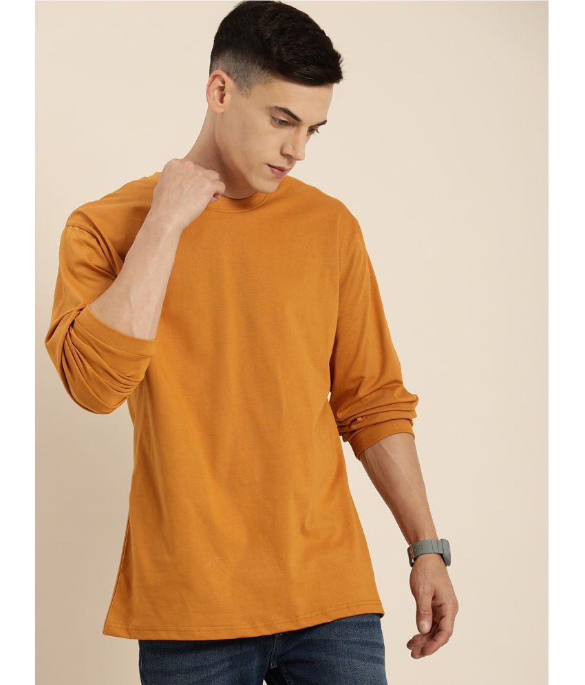     			Difference of Opinion - Brown 100% Cotton Oversized Fit Men's T-Shirt ( Pack of 1 )