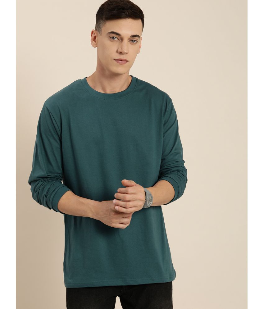     			Difference of Opinion - Green 100% Cotton Oversized Fit Men's T-Shirt ( Pack of 1 )