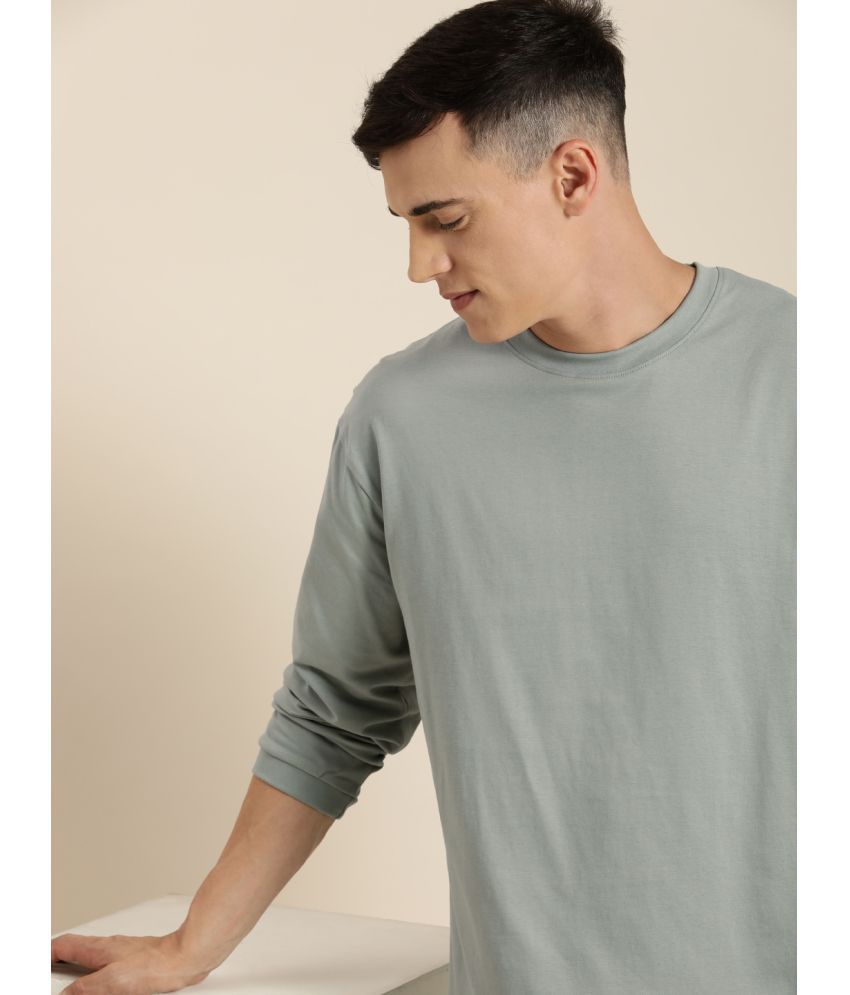     			Dillinger - Grey 100% Cotton Oversized Fit Men's T-Shirt ( Pack of 1 )