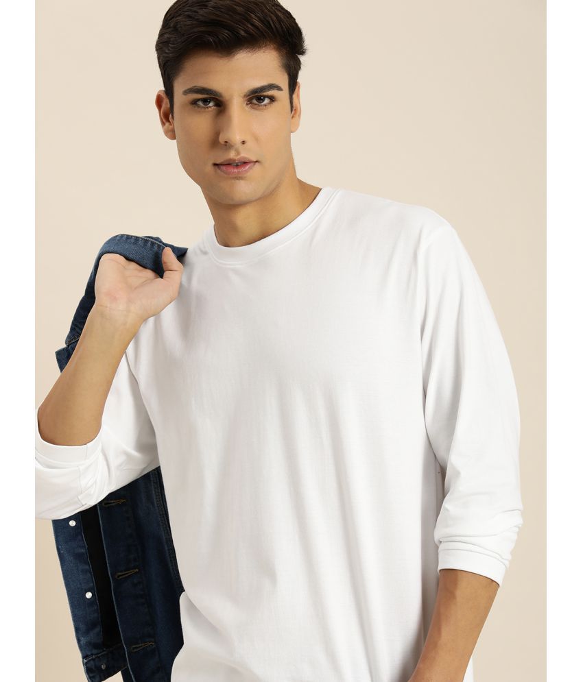     			Dillinger - White 100% Cotton Oversized Fit Men's T-Shirt ( Pack of 1 )