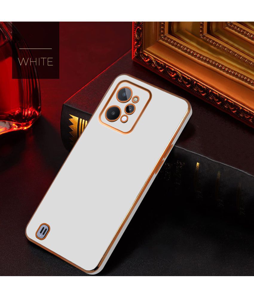     			Doyen Creations - White Silicon Silicon Soft cases Compatible For Realme C31 ( Pack of 1 )
