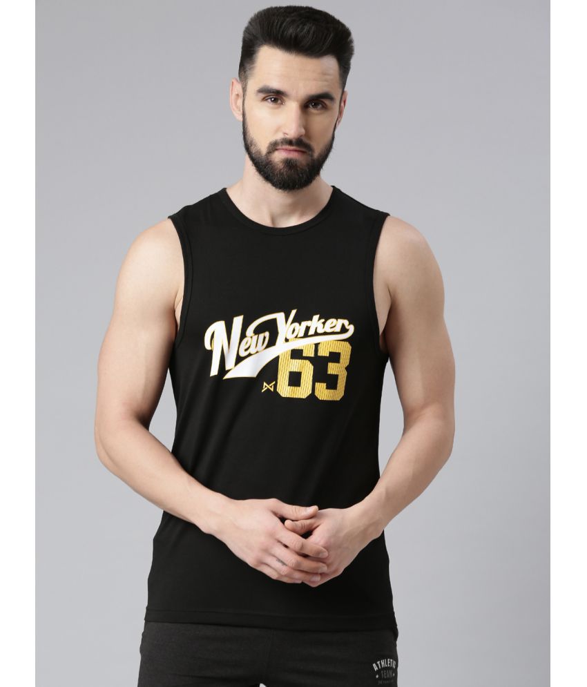     			Force NXT - Black Cotton Blend Regular Fit Men's T-Shirt ( Pack of 1 )