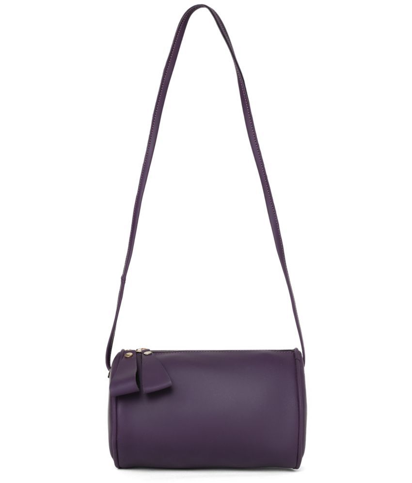     			Fostelo - Purple PU Sling Bag