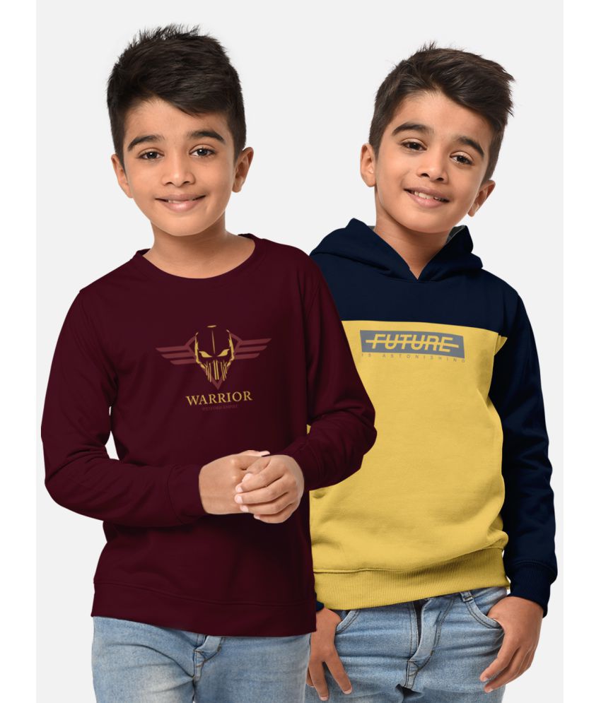 HELLCAT - Multicolor Cotton Blend Boy's T-Shirt ( Pack of 2 )