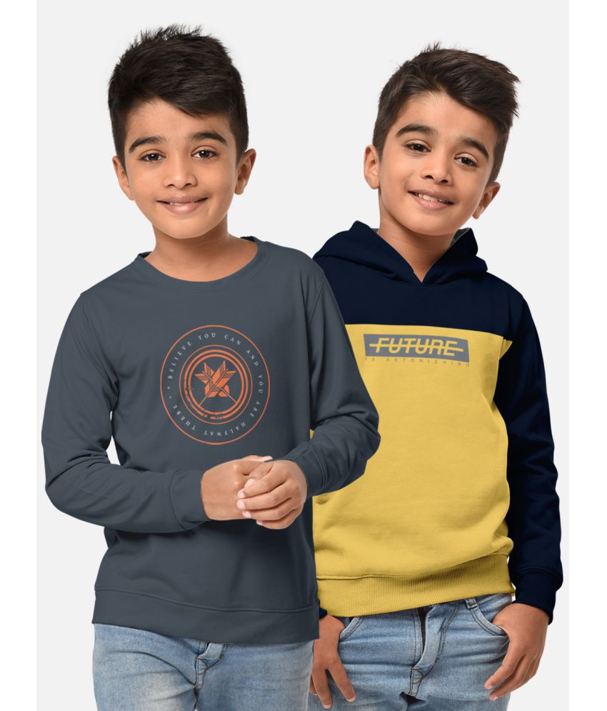 HELLCAT - Multicolor Cotton Blend Boy's T-Shirt ( Pack of 2 )