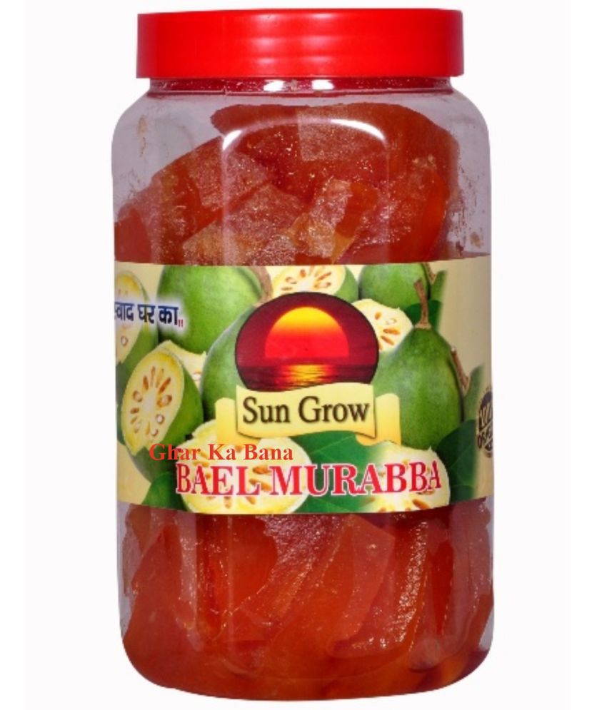     			Sun Grow Home Made Organic Ghar Ka Bana Sweet Beal Murabba Pieces No Artificial Preservatives No Additives Pickle 1 kg