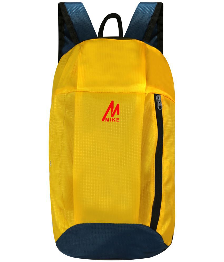     			mikebags 15 Ltrs Yellow Polyester College Bag