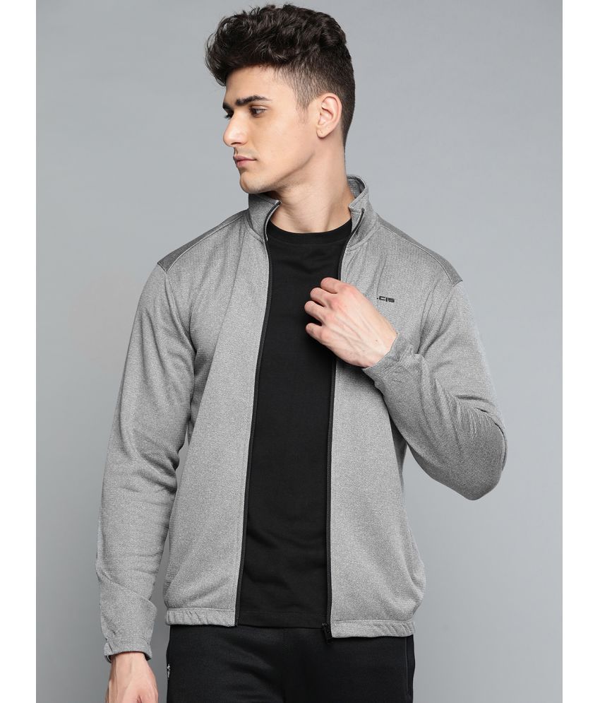     			Alcis - Grey Polyester Men's Running Jacket ( Pack of 1 )