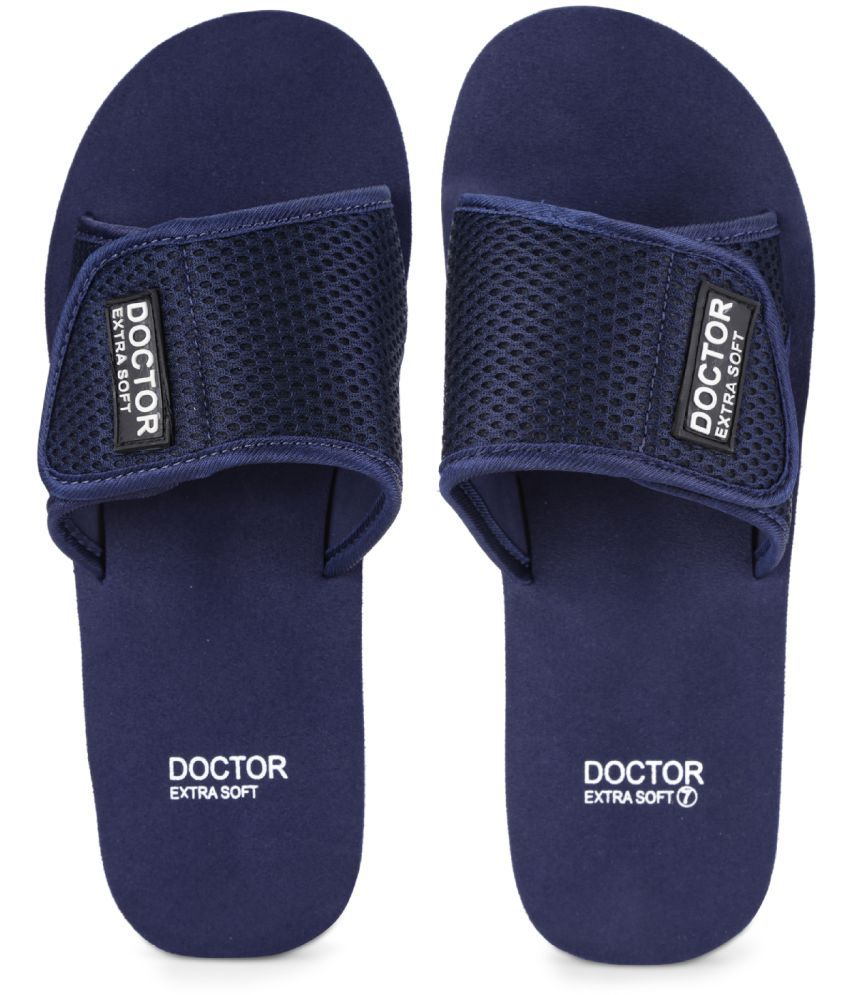     			DOCTOR EXTRA SOFT - Navy Blue Men's Slide Flip Flop