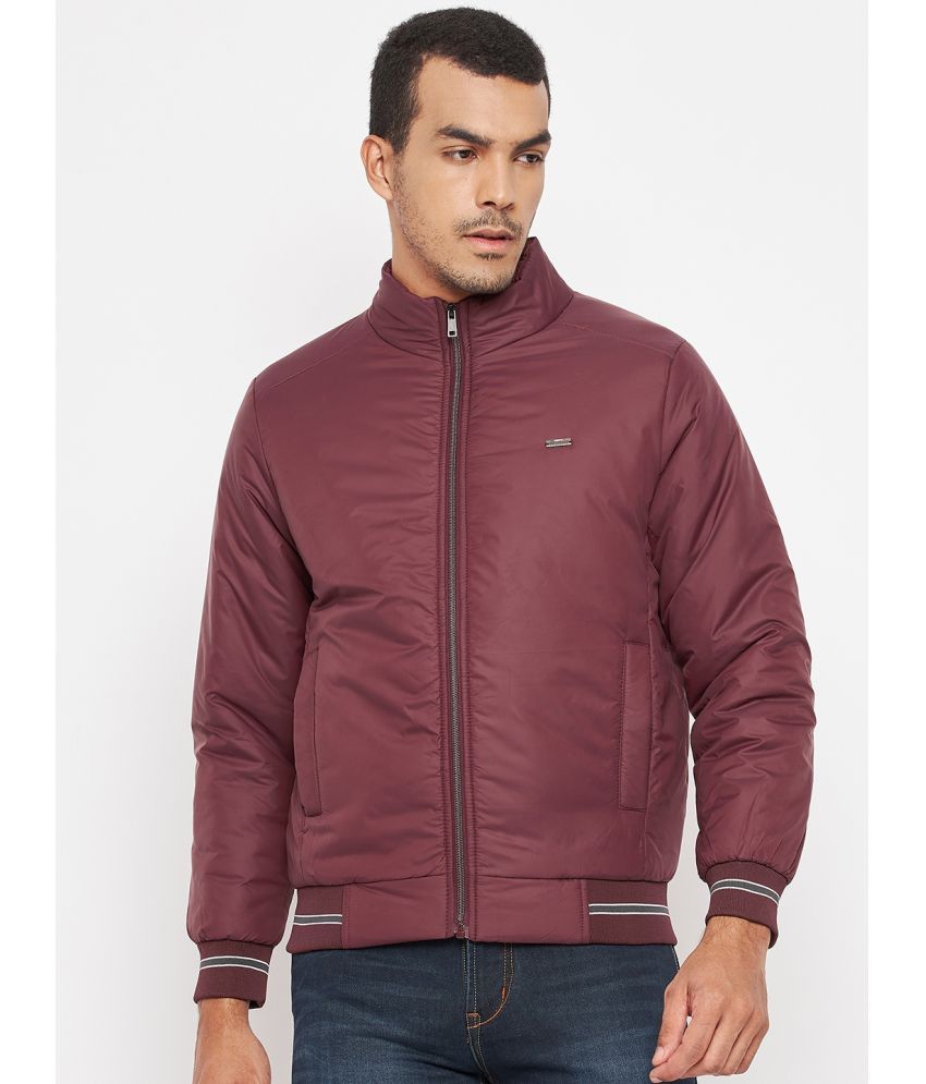     			Duke - Maroon Polyester Slim Fit Men's Quilted & Bomber Jacket ( Pack of 1 )