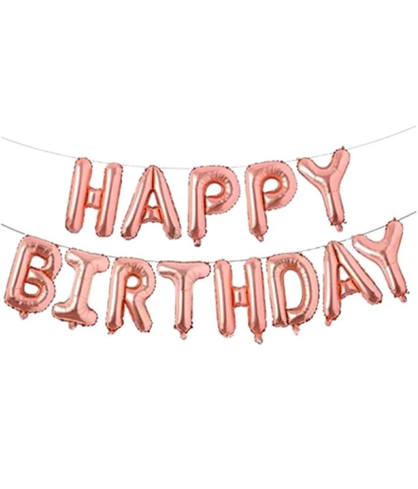     			Kiran Enterprises Happy Birthday Foil Letter Balloon For Birthday Decoration