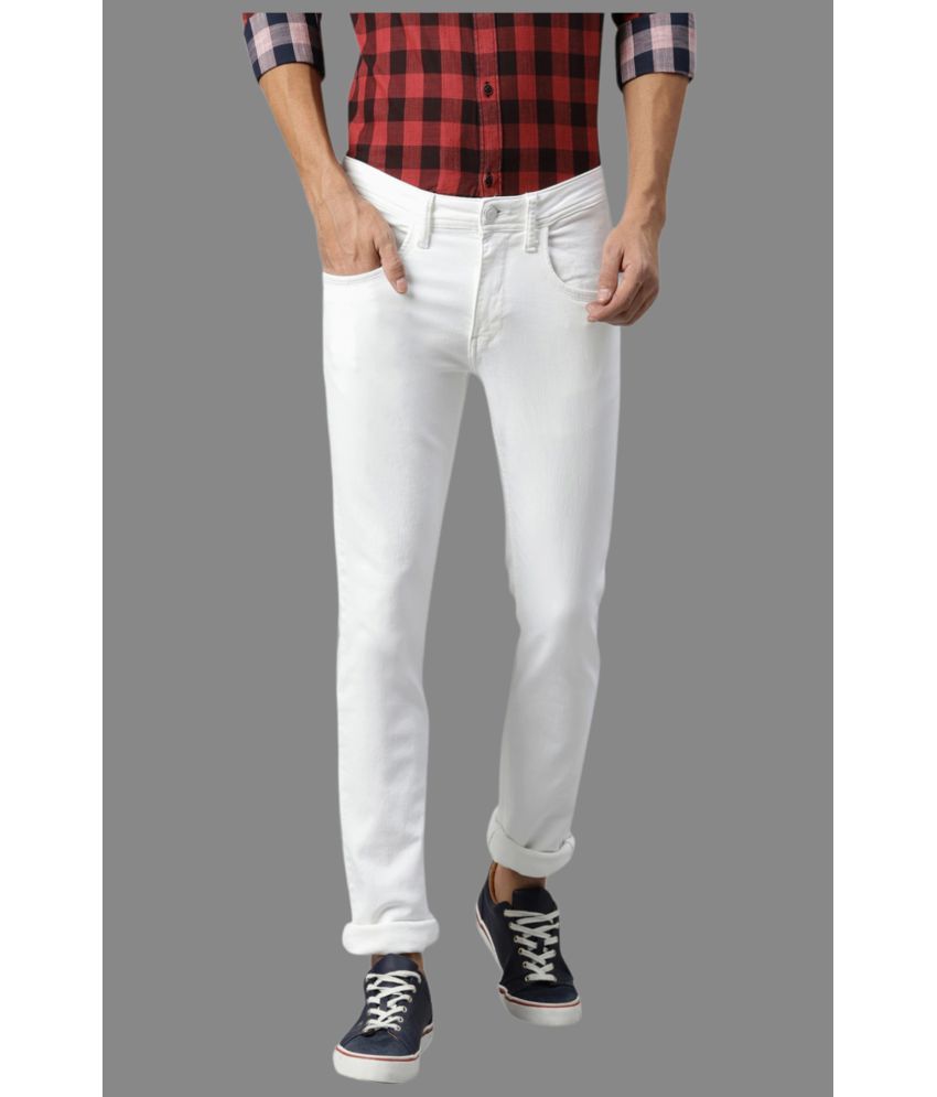     			Lawson - White Denim Slim Fit Men's Jeans ( Pack of 1 )