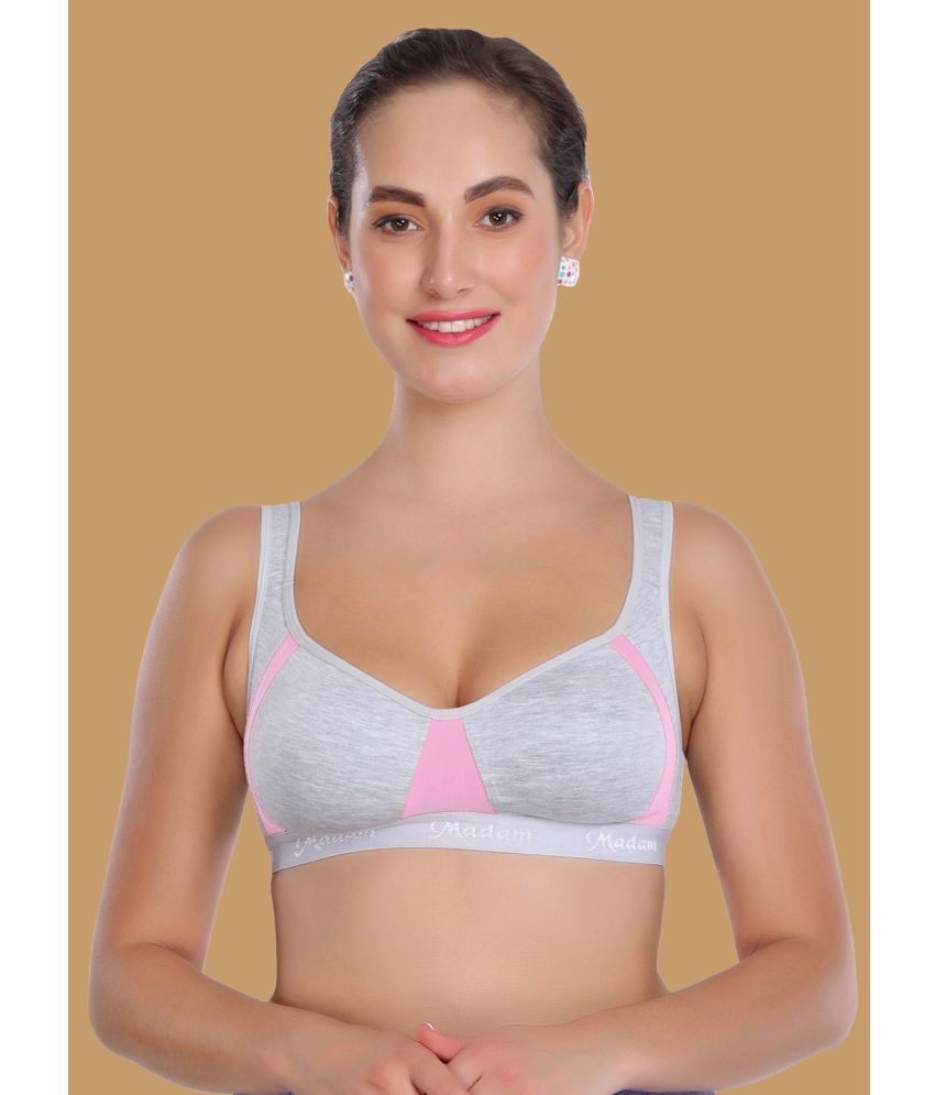     			Madam - Pink Cotton Lightly Padded Women's Everyday Bra ( Pack of 1 )