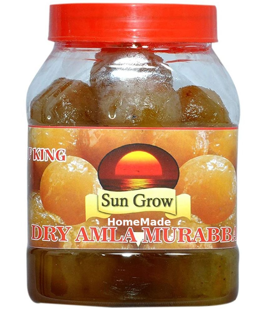     			Sun Grow Hand Made Homemade Dry Amla Murabba (Ingredient: Fenugreek Muskmelon Seeds Cardamom/Elichie) Pickle 1 kg