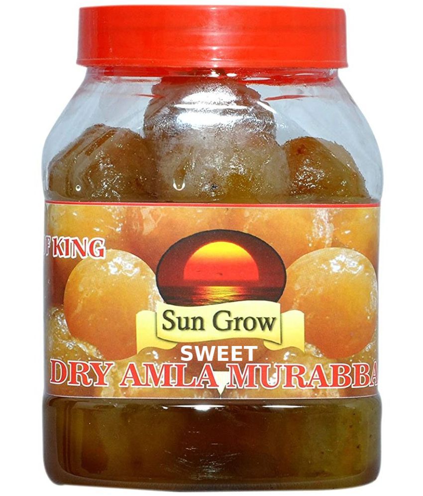     			Sun Grow Home Made Sweet Dry Amla Murabba (Ingredient: Fenugreek Muskmelon Seeds Cardamom/Elichie) Pickle 1 kg