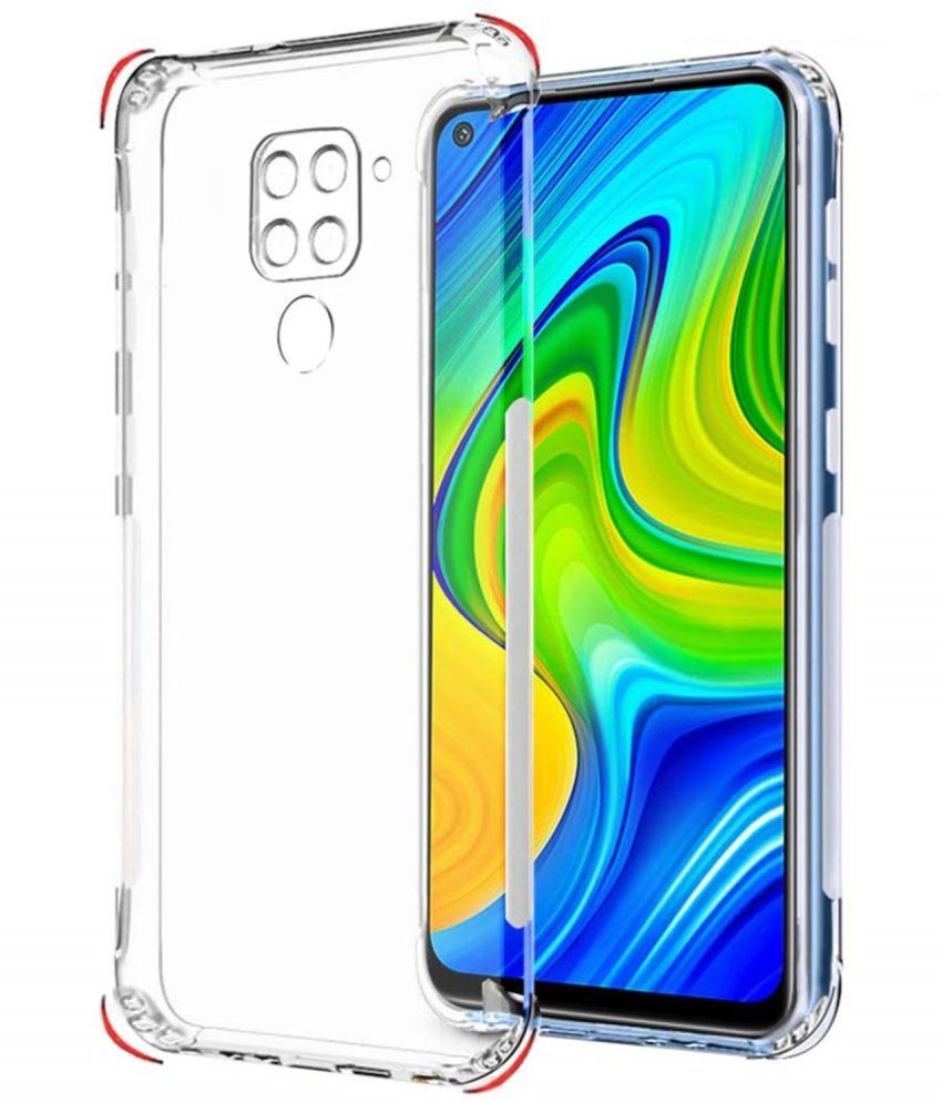     			ZAMN - Transparent Silicon Silicon Soft cases Compatible For Xiaomi Redmi Note 9 ( Pack of 1 )