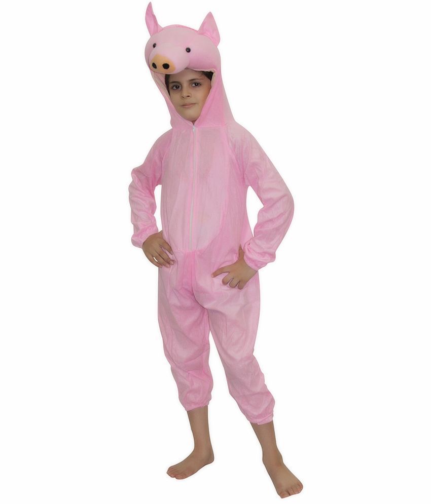     			Kaku Fancy Dresses Pig Farm Animal Costume -Pink, 5-6 Years, For Boys & Girls