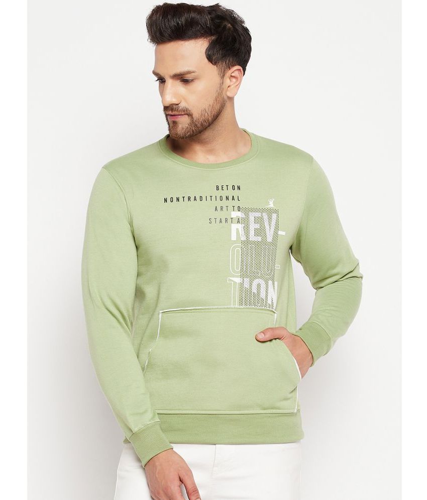     			Lycos - Sea Green Fleece Regular Fit Men's Sweatshirt ( Pack of 1 )