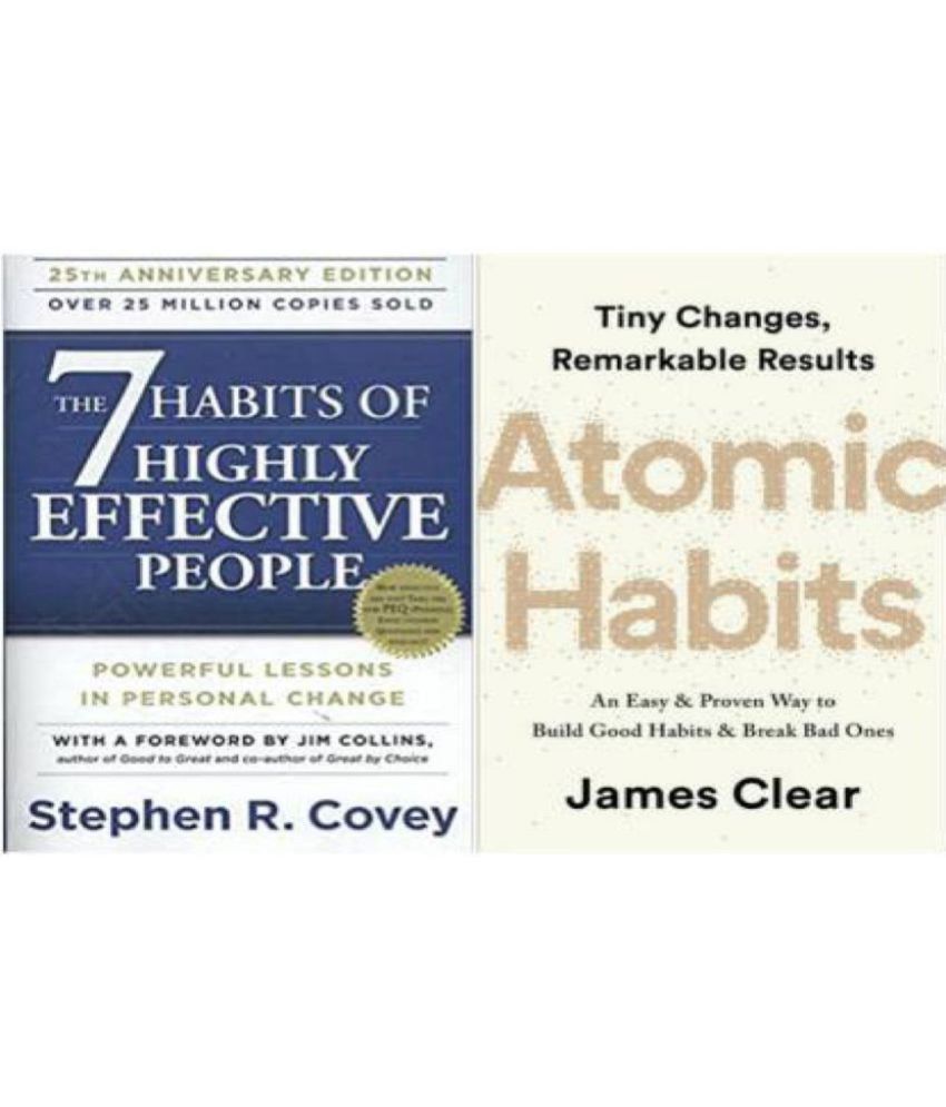     			Combo Of 7 HABIT OF HIGHLY EFFECTIVE PEOPLES And ATOMIC HABIT (Paperback, Multiple Authors)