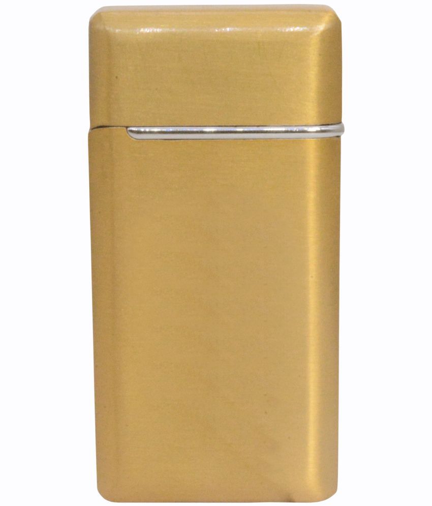     			JMALL - Yellow Aluminium Cigarette Lighter ( Pack of 1 )