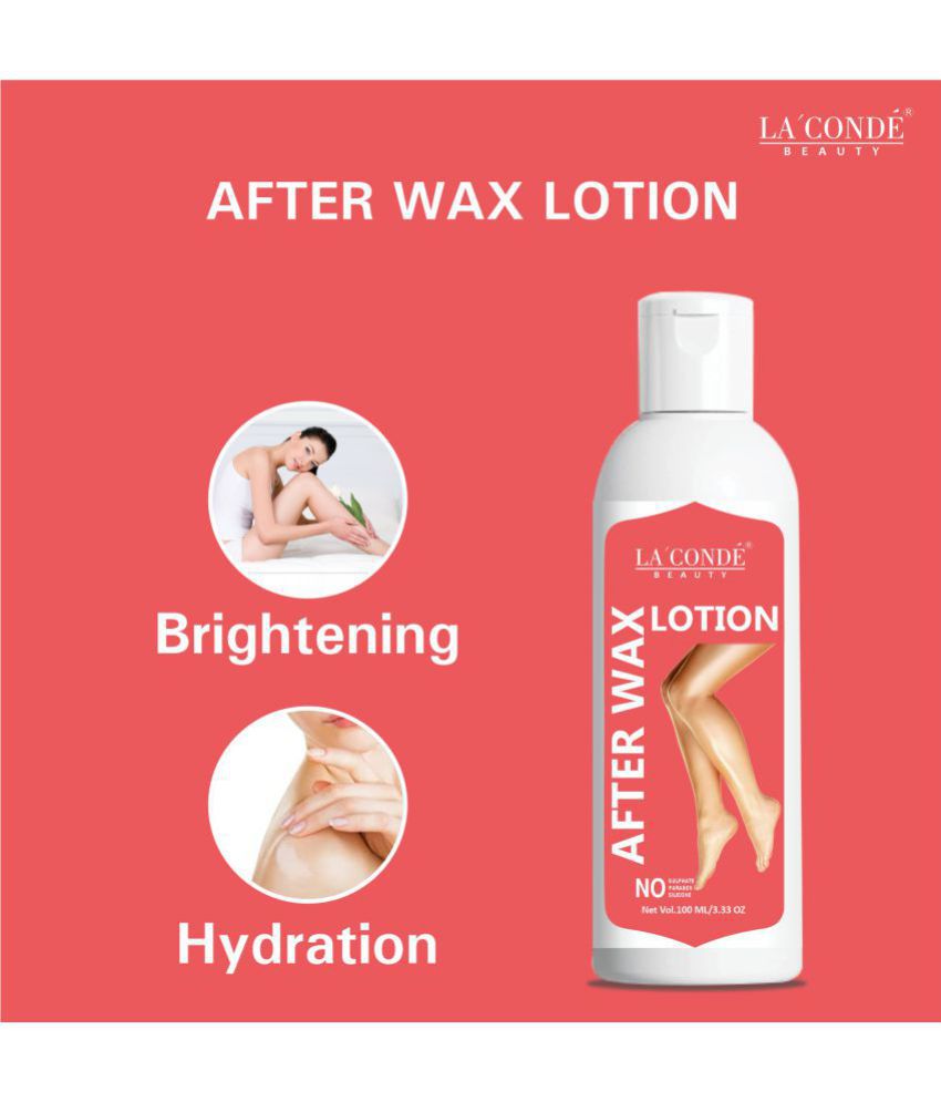    			LA' CONDE' After Waxing & Threading Moisturizing Lotion Post Wax Skin Soother Lotion Instant Skin Relaxing Formula  100 mL