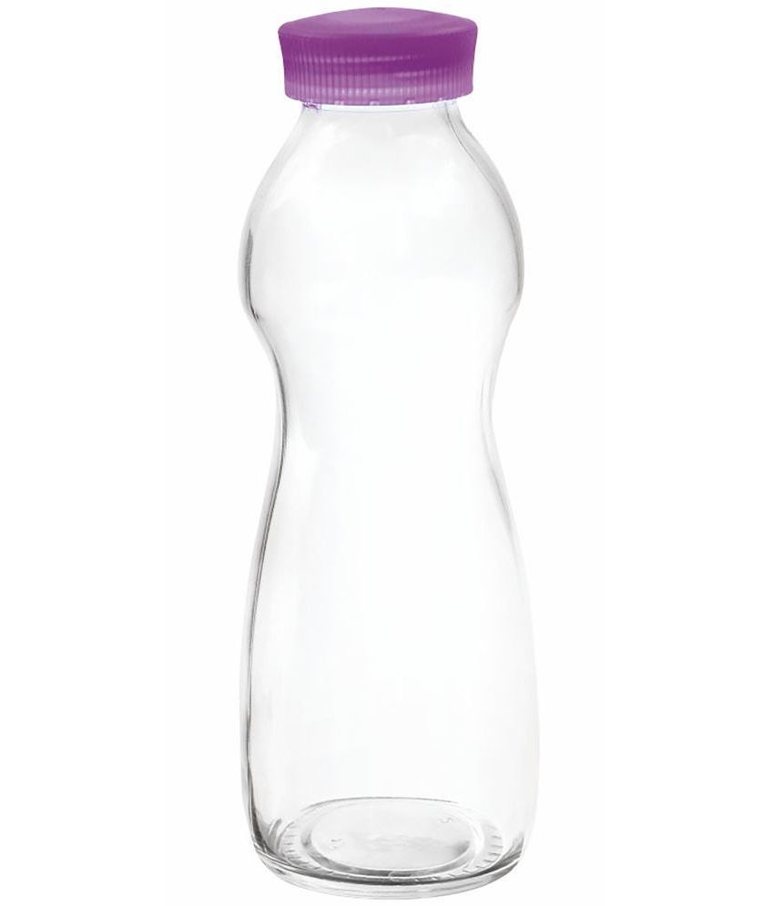     			Treo By Milton Eazy Grip Borosilicate Glass Bottle, 550ml, Purple | Microwave Safe | Leak Proof | BPA Free | Scratche Resistant | Dishwasher Safe | Odour Free