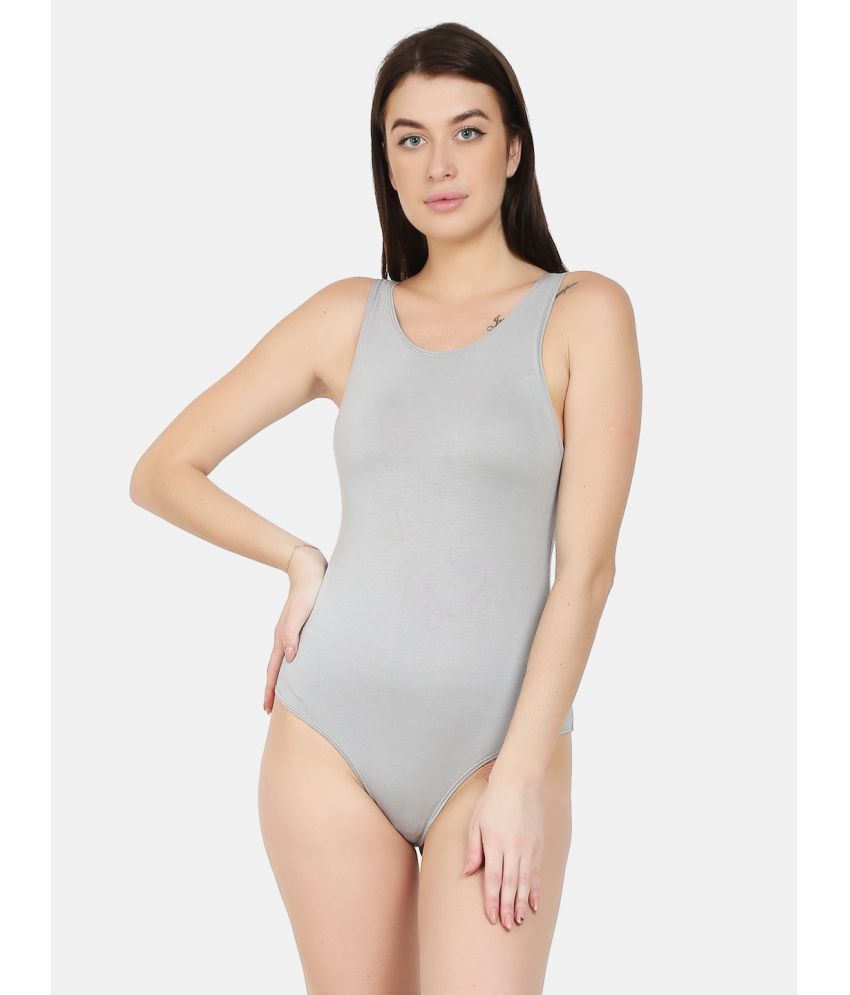     			N-Gal Cotton Grey Bodysuits - Single