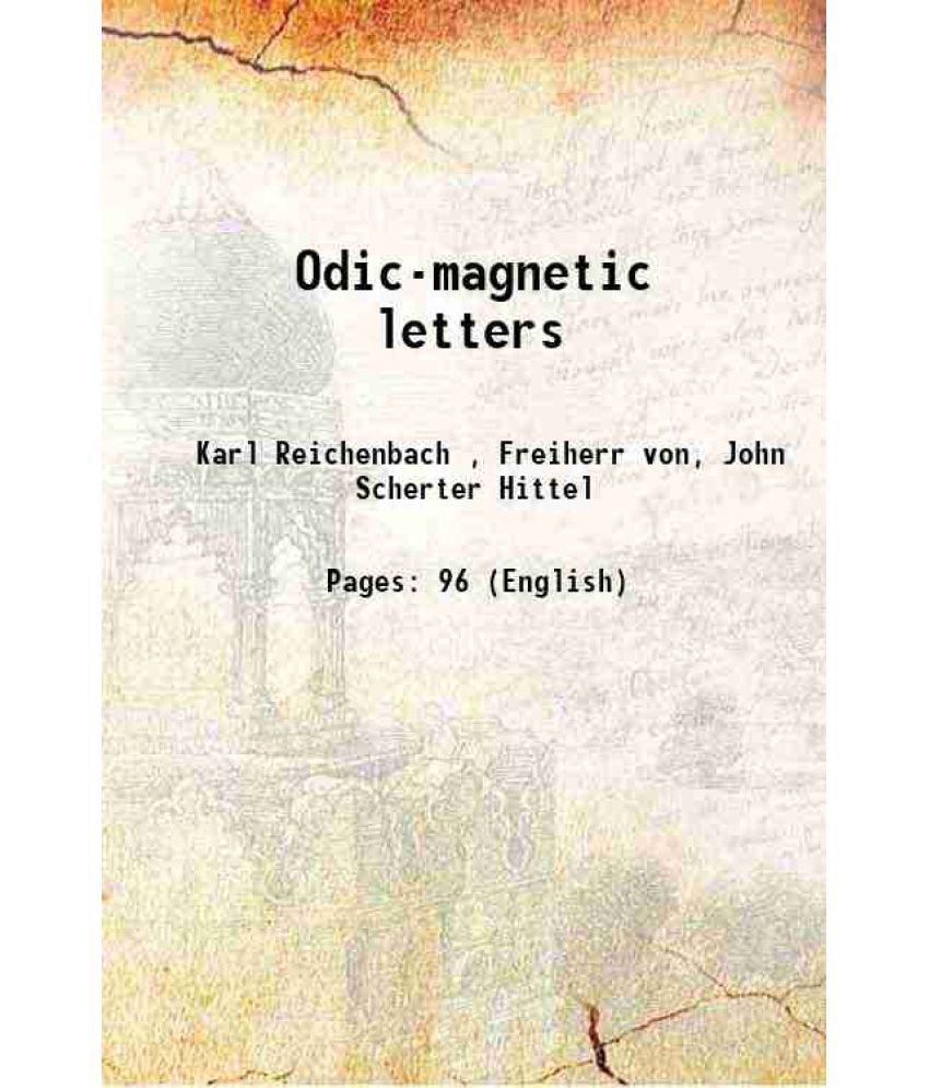     			Odic-magnetic letters 1860 [Hardcover]