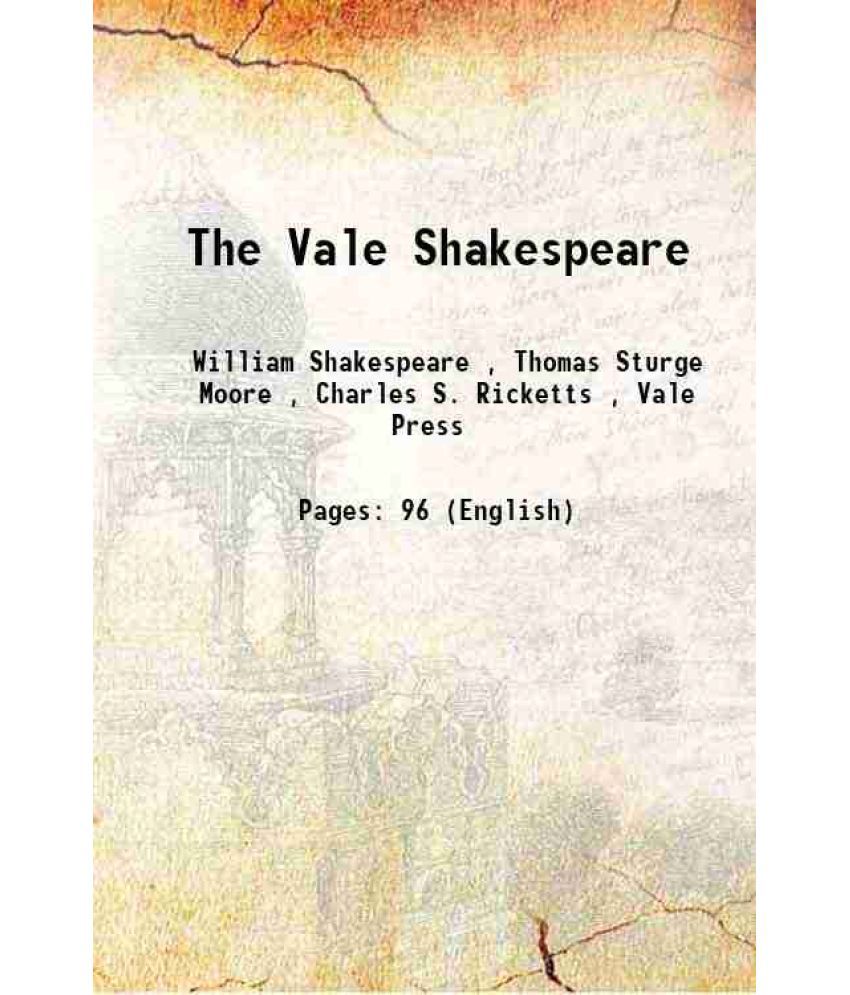     			The Vale Shakespeare 1900 [Hardcover]
