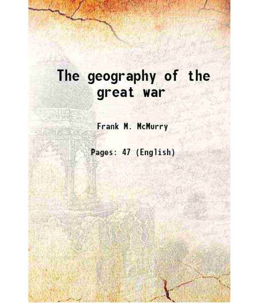     			The geography of the great war [Hardcover]