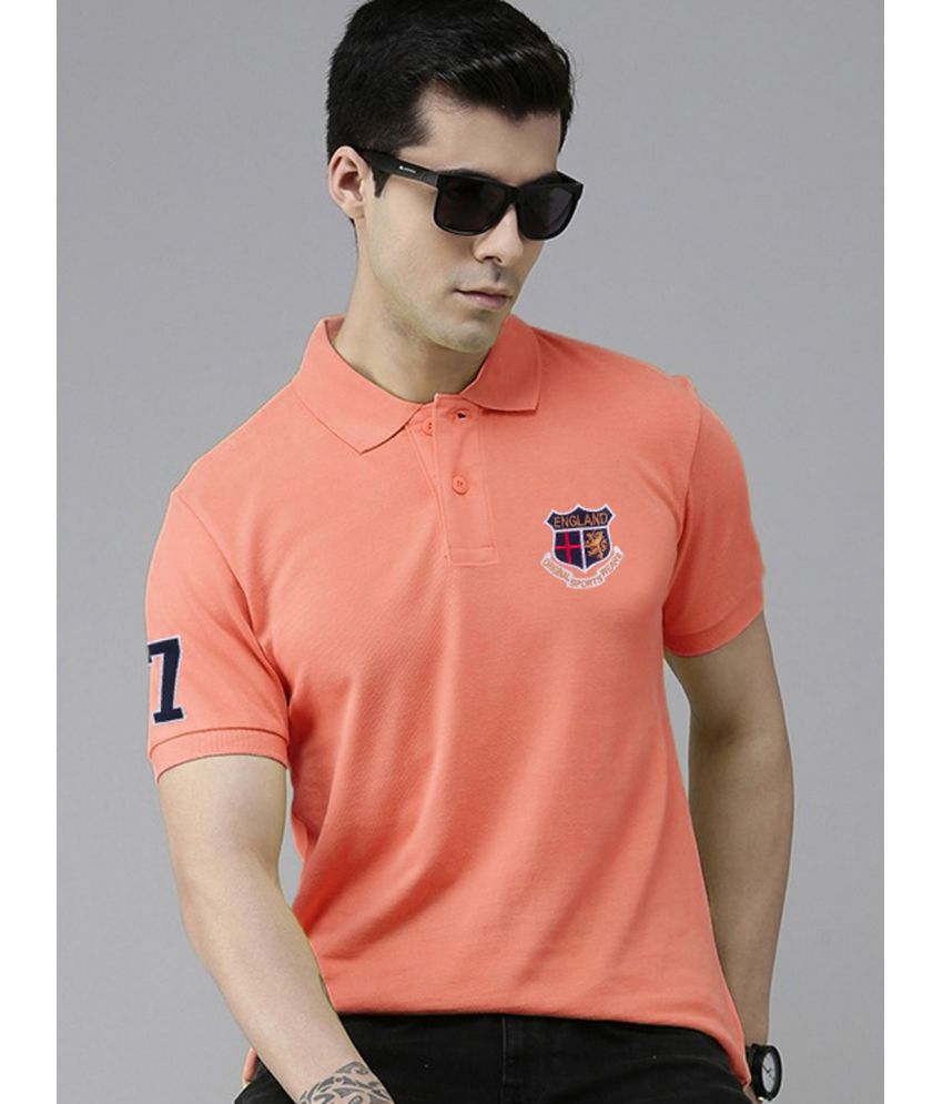     			ADORATE - Coral Cotton Regular Fit Men's Polo T Shirt ( Pack of 1 )
