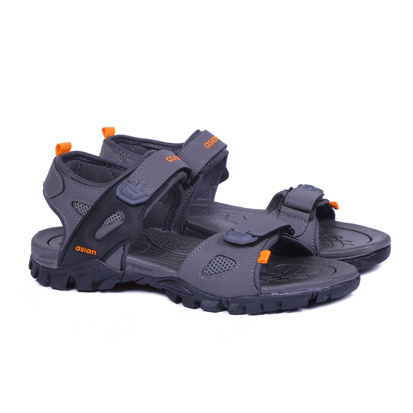     			ASIAN - Grey Men's Floater Sandals