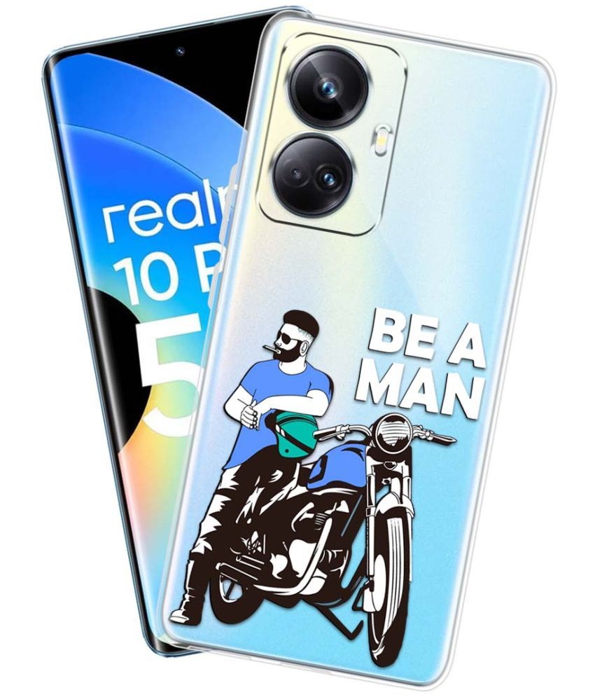     			NBOX - Multicolor Silicon Printed Back Cover Compatible For Realme 10 Pro Plus 5G ( Pack of 1 )