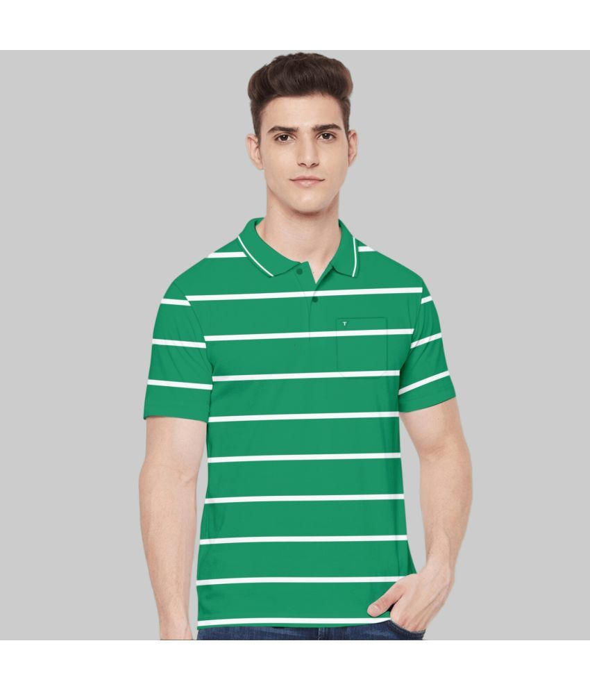     			TAB91 - Green Cotton Slim Fit Men's Polo T Shirt ( Pack of 1 )