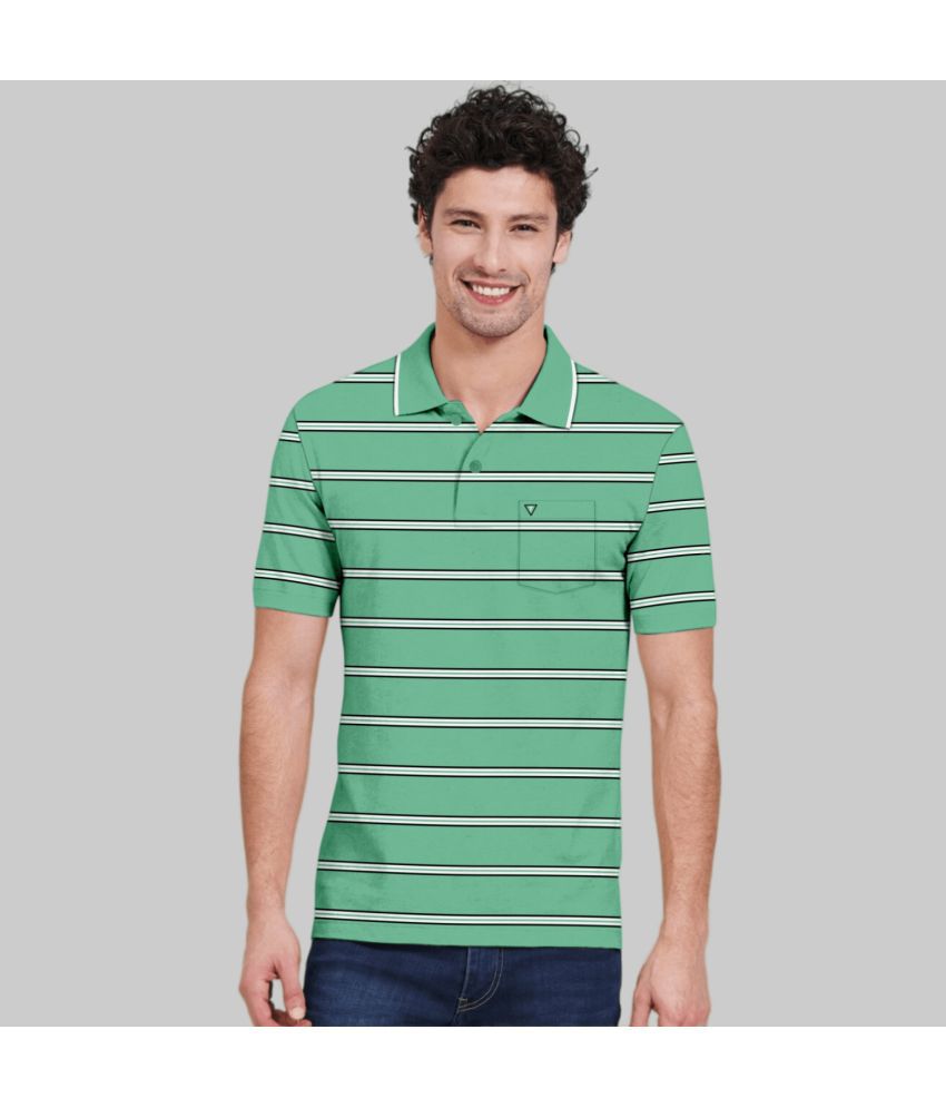     			TAB91 - Sea Green Cotton Slim Fit Men's Polo T Shirt ( Pack of 1 )