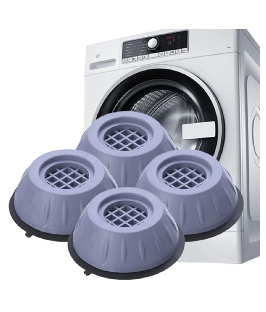     			Arni - Grey Plastic Washing Machine Stand / Anti Vibration Pads / Washer Foot Pads / Dryer Heightening Pads