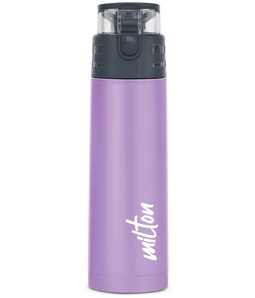     			Milton Atlantis 600 Thermosteel Insulated Water Bottle, 500 ml, Purple | Hot and Cold | Leak Proof | Office Bottle | Sports | Home | Kitchen | Hiking | Treking | Travel | Easy To Carry | Rust Proof