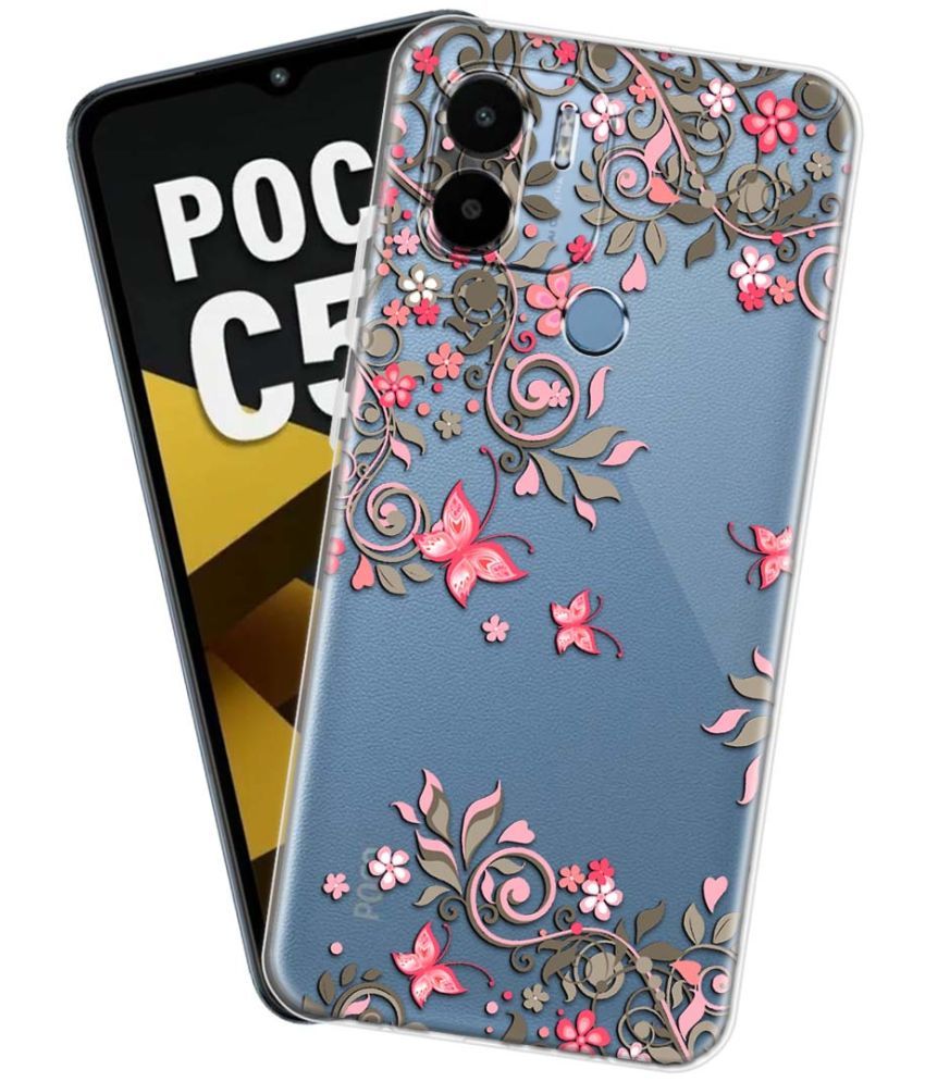     			NBOX - Multicolor Silicon Printed Back Cover Compatible For POCO C50 ( Pack of 1 )