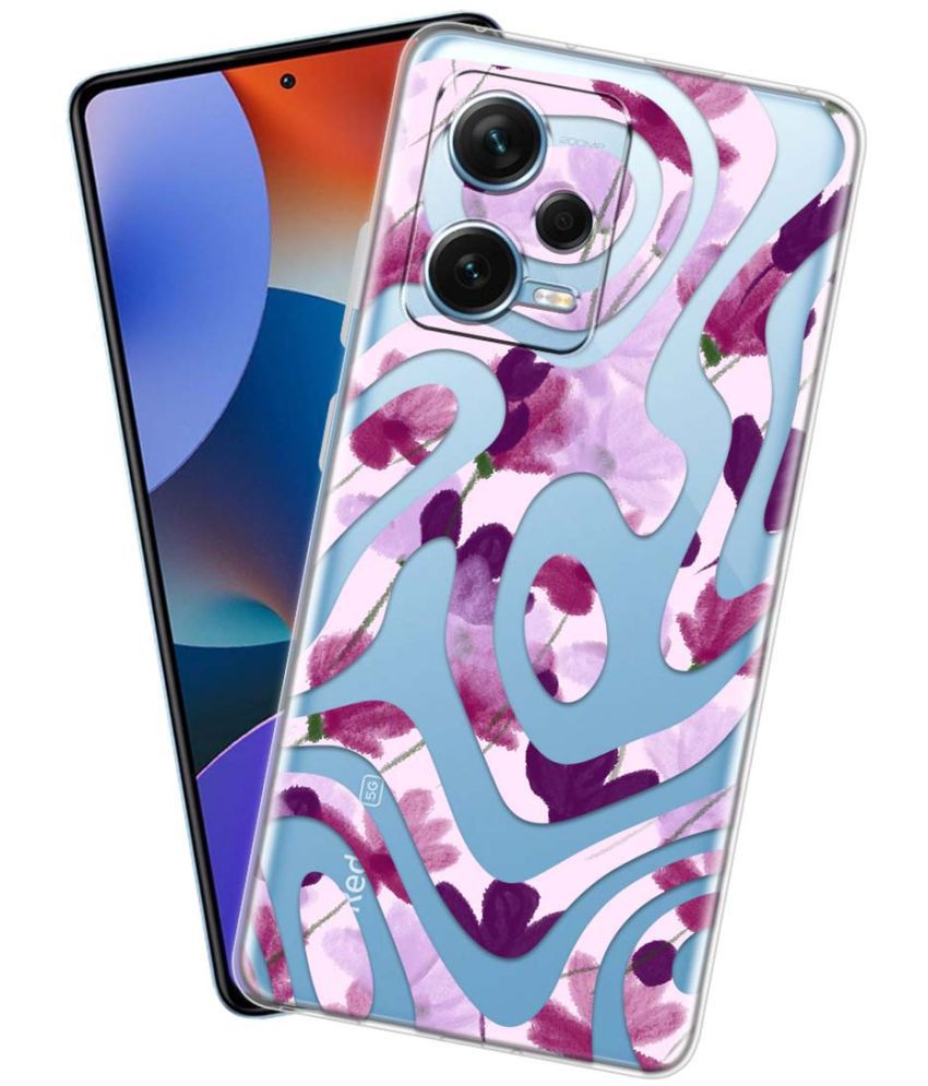     			NBOX - Multicolor Silicon Printed Back Cover Compatible For Redmi Note 12 Pro Plus 5G ( Pack of 1 )