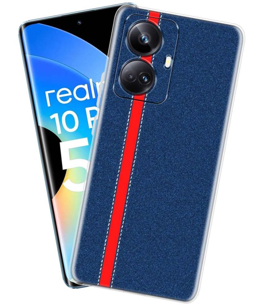     			NBOX - Multicolor Silicon Printed Back Cover Compatible For Realme 10 Pro Plus 5G ( Pack of 1 )