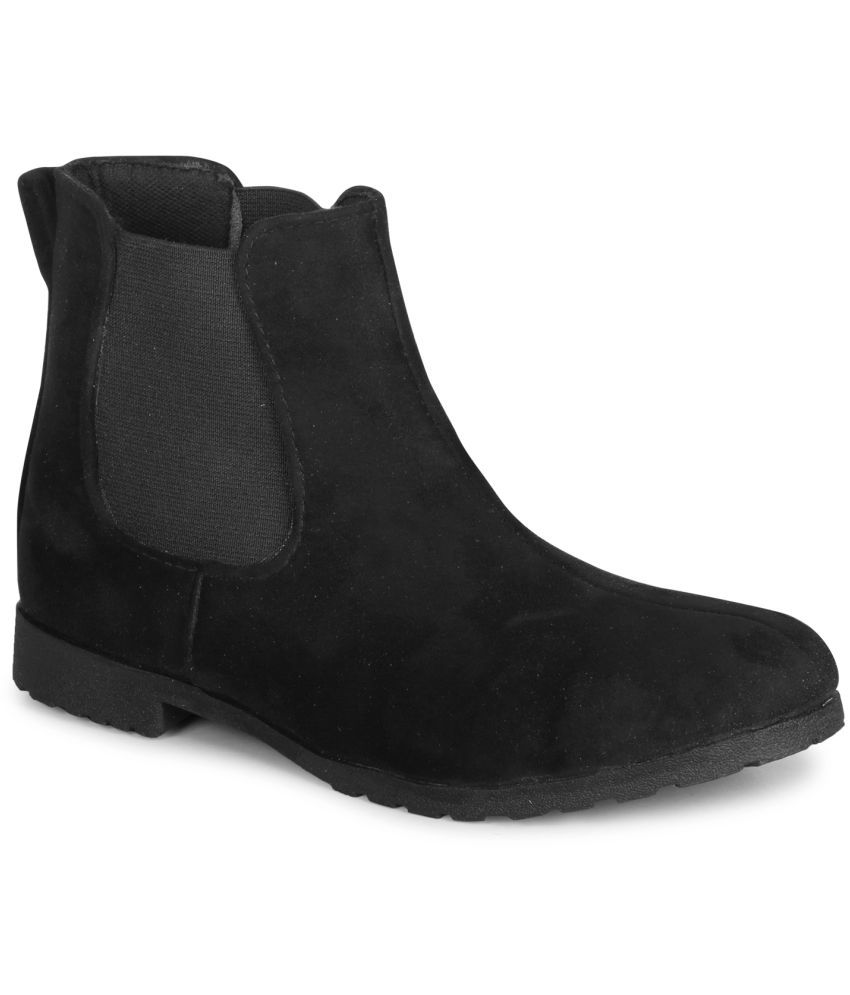     			Saheb - Black Women's Ankle Length Boots