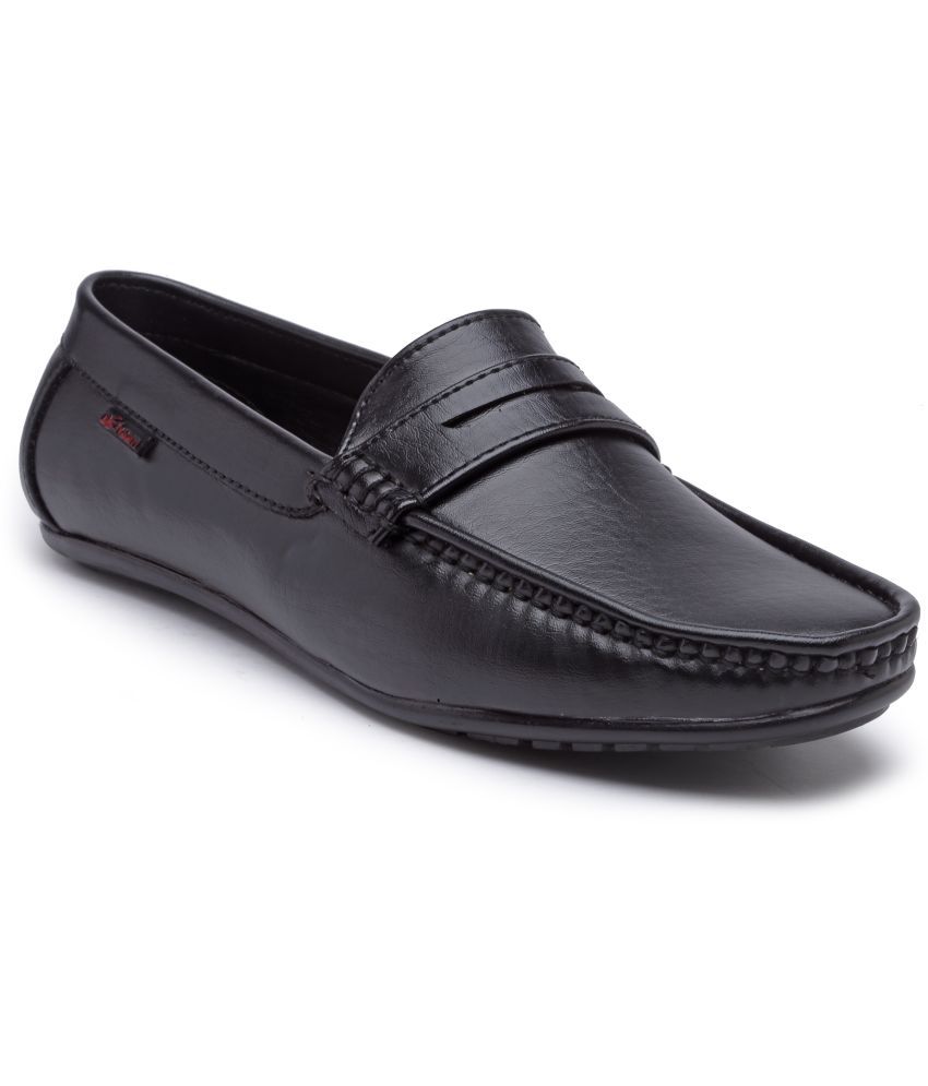     			Action - Black Men's Mocassin Formal Shoes