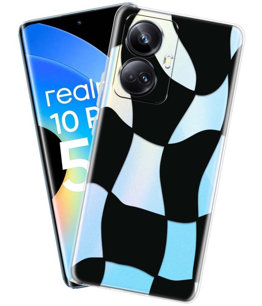     			NBOX - Multicolor Silicon Printed Back Cover Compatible For Realme 10 Pro Plus 5G ( Pack of 1 )